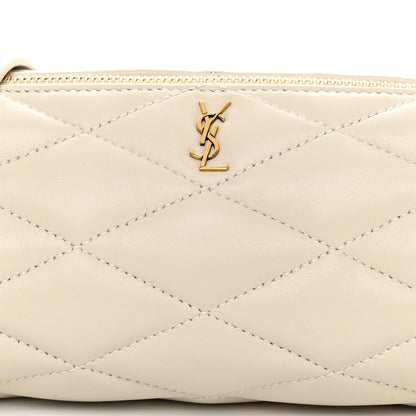 Saint Laurent Lambskin Monogram Mini Sade Tube Bag Crema Soft 7 of 9