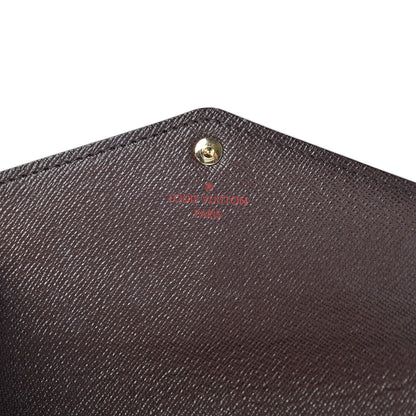 Louis Vuitton Damier Ebene Sarah Wallet NM 6 of 8