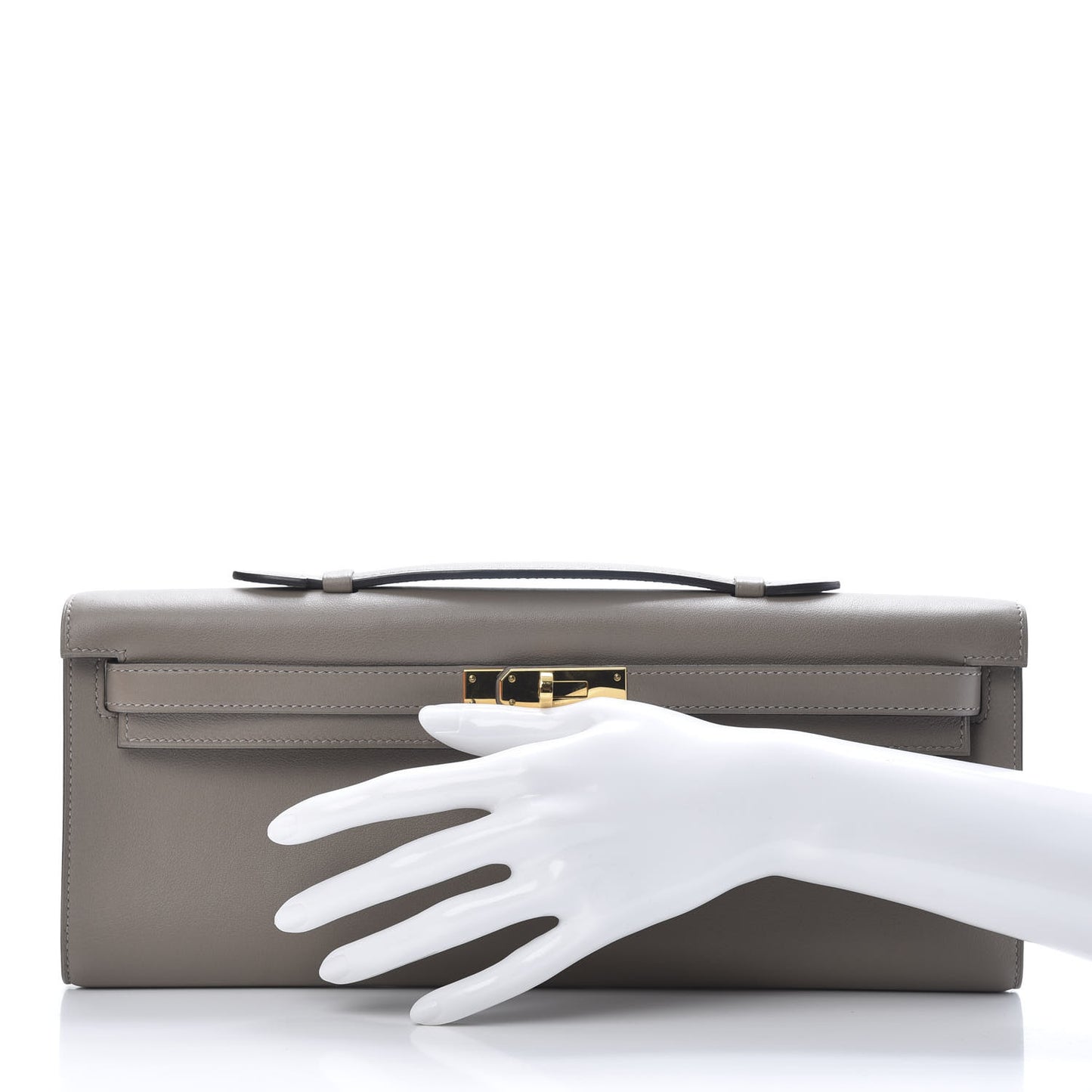 Swift Kelly Cut Clutch Pochette Gris Asphalt