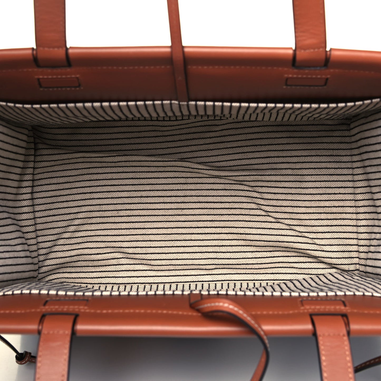 Wool Stripes Cushion Tote Grey Black