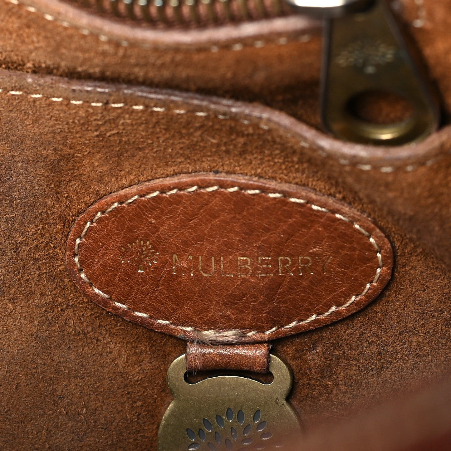 Crocodile Embossed Calfskin East West Bayswater Brown
