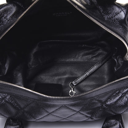 Chanel Caviar Quilted CC Timeless Bowler Black 5 of 11