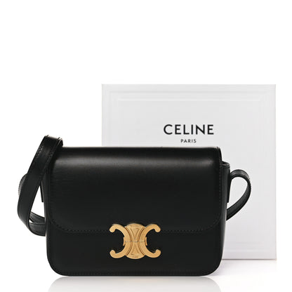 Celine Shiny Calfskin Nano Triomphe Black 10 of 10