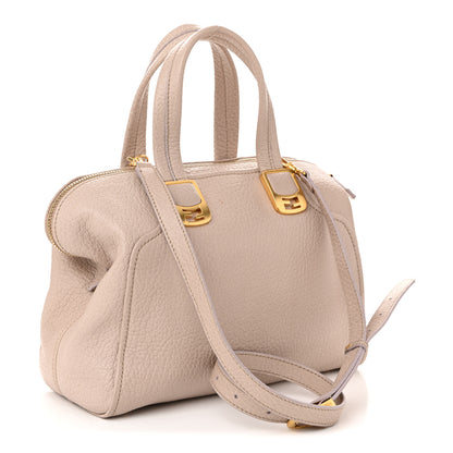 Fendi Pebbled Calfskin Small Chameleon Tote Cipria 3 of 13