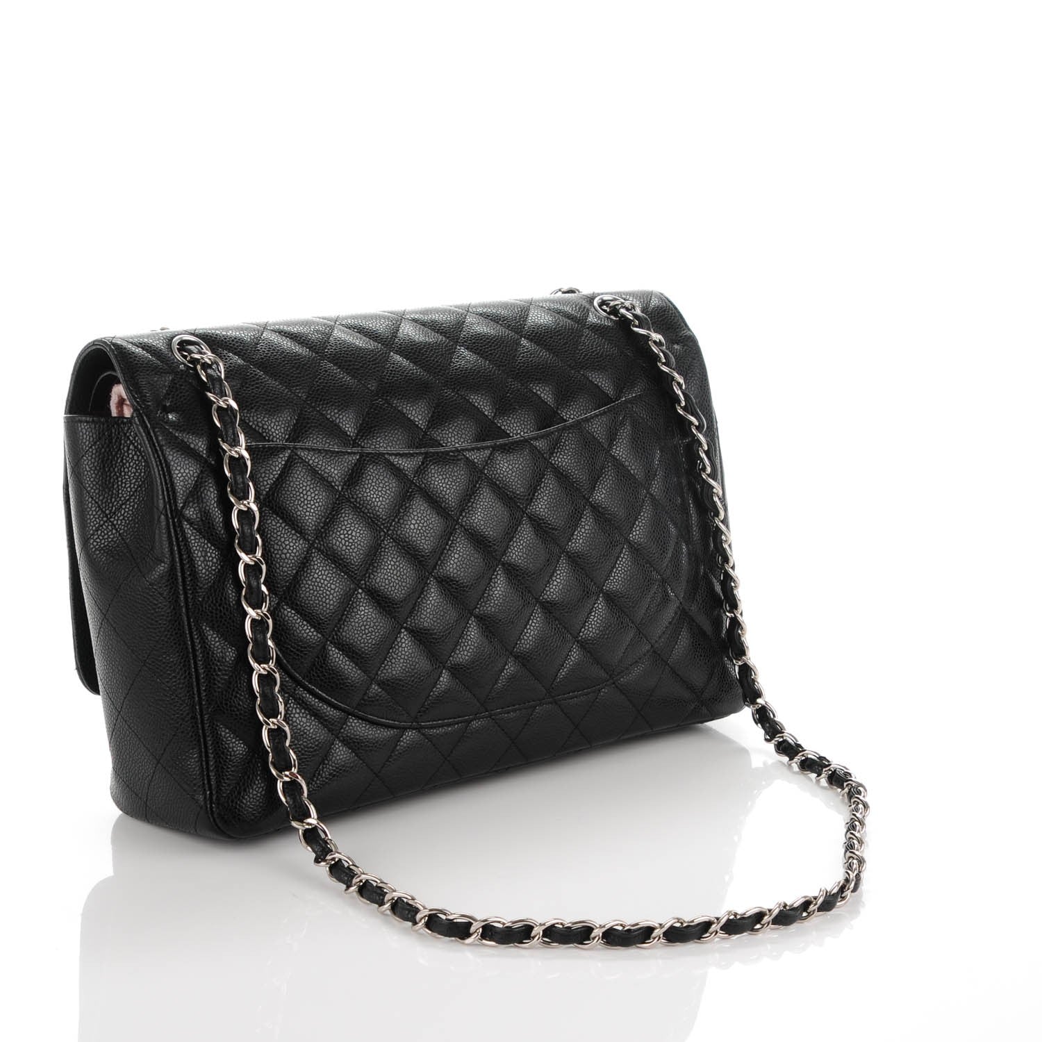 Chanel Caviar Quilted Maxi Double Flap Black 3 of 7