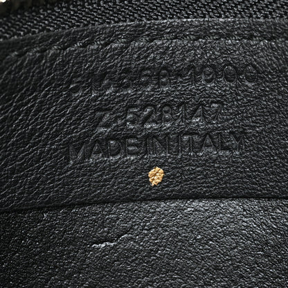 Balenciaga Calfskin Political Campaign Logo Pouch Black 7 of 8