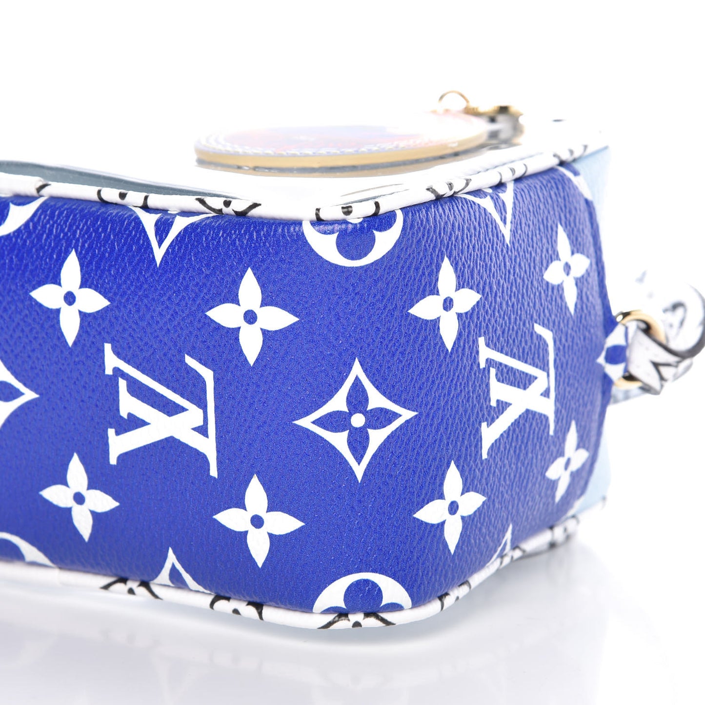 Monogram Giant Portofino Beach Pouch Blue