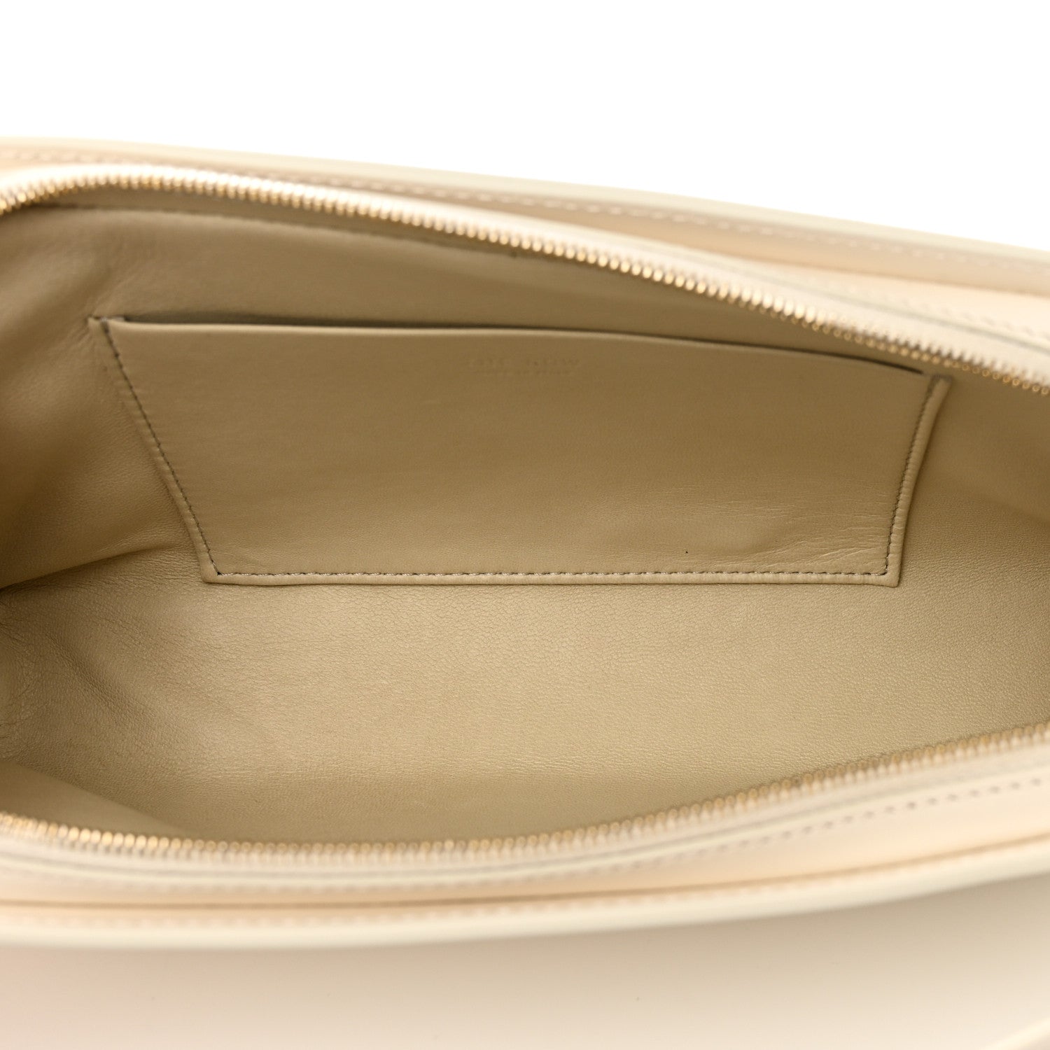 The Row Saddle Calfskin Dalia Baguette Shoulder Bag Ivory 5 of 9