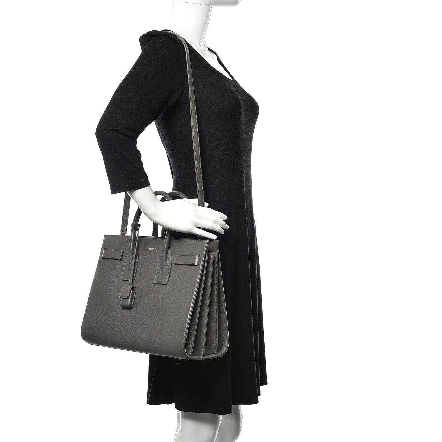 Saint Laurent Calfskin Small Sac De Jour Earth 2 of 11
