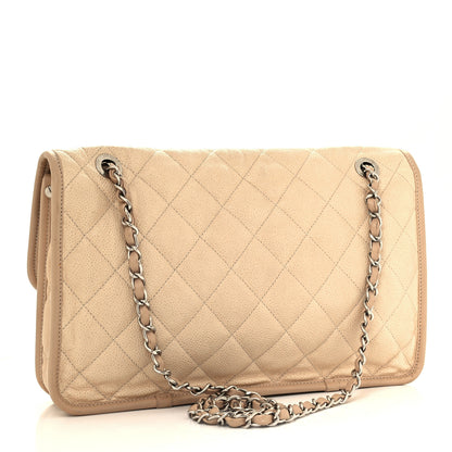 Chanel Caviar Quilted Large French Riviera Flap Beige 3 of 11