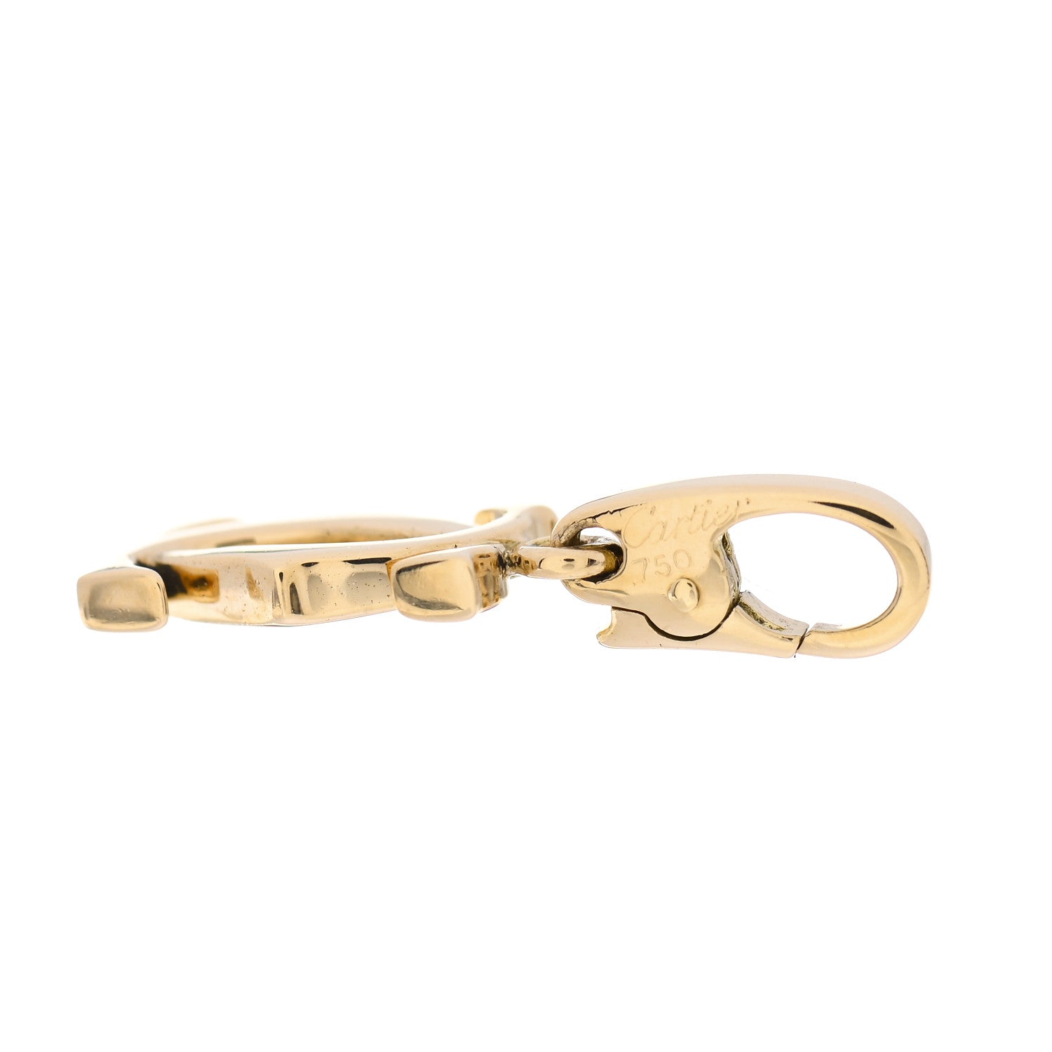 Cartier 18K Yellow Gold Logo Charm 3 of 4
