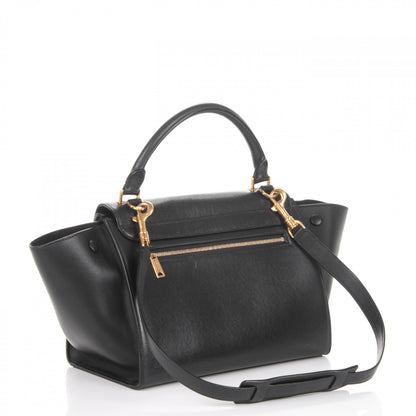 Celine Liege Calfskin Small Trapeze Black 3 of 6
