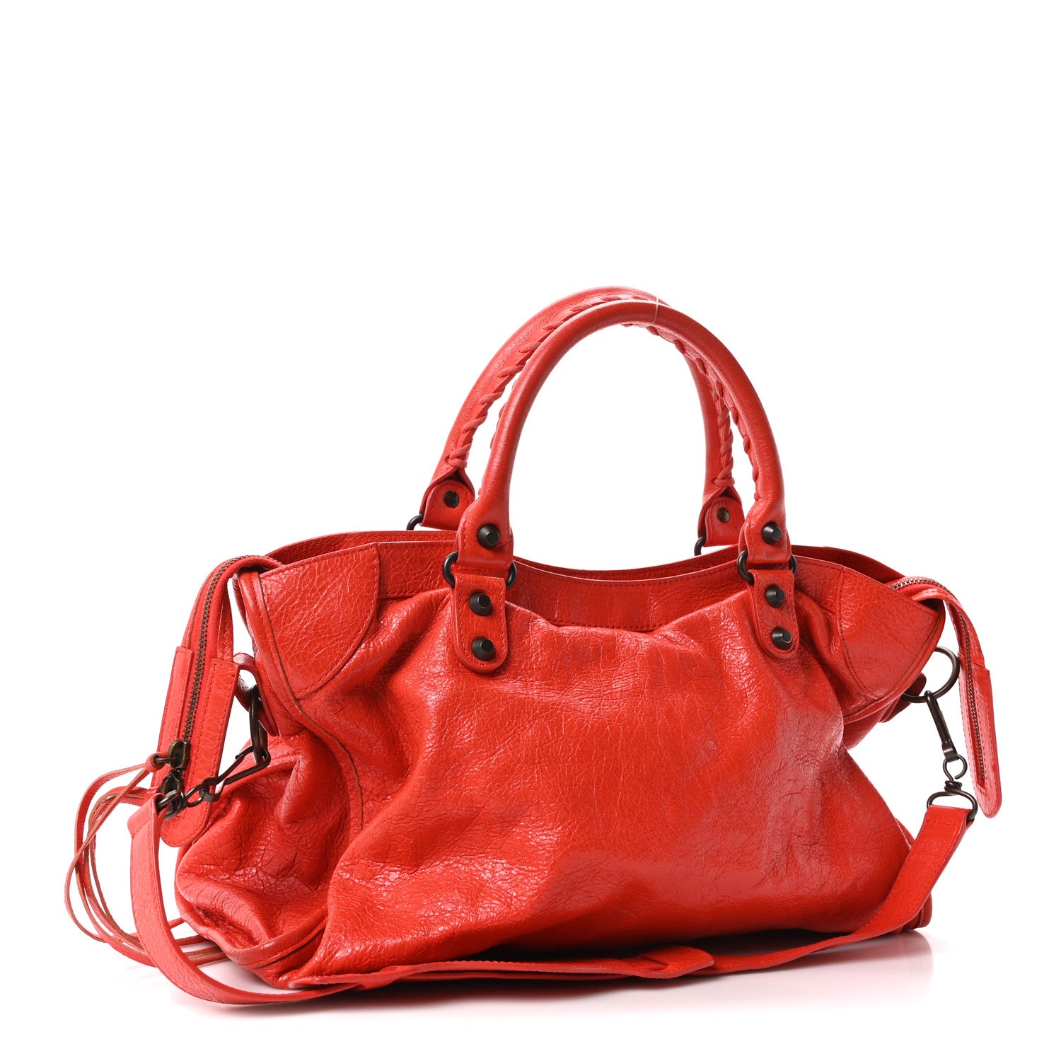 Balenciaga Agneau Classic Hardware City Rouge Coquelicot Rouge Braise 4 of 11