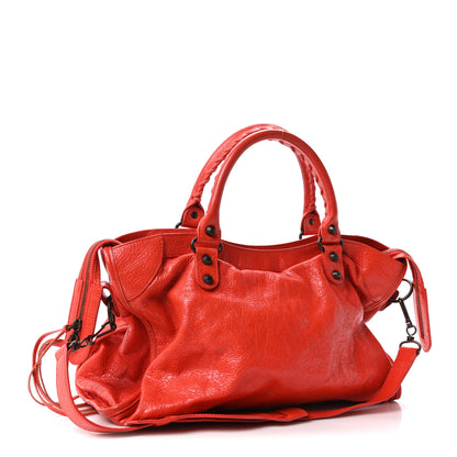 Balenciaga Agneau Classic Hardware City Rouge Coquelicot Rouge Braise 4 of 11