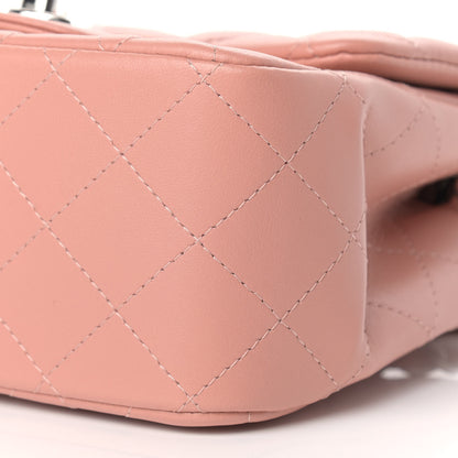 Chanel Lambskin Quilted Mini Square Flap Dark Pink 9 of 11