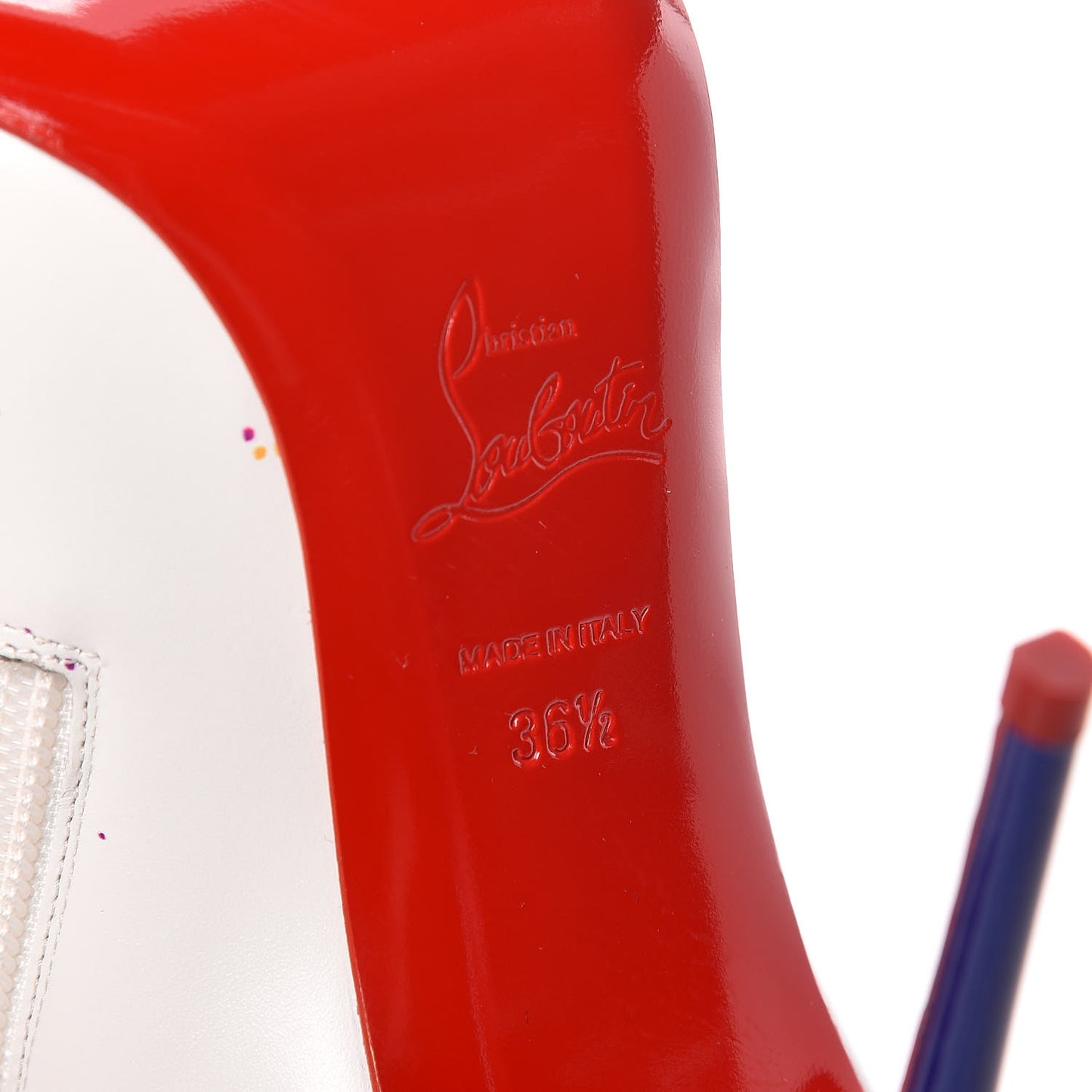 Calfskin In Love 100 Booties 36.5 White