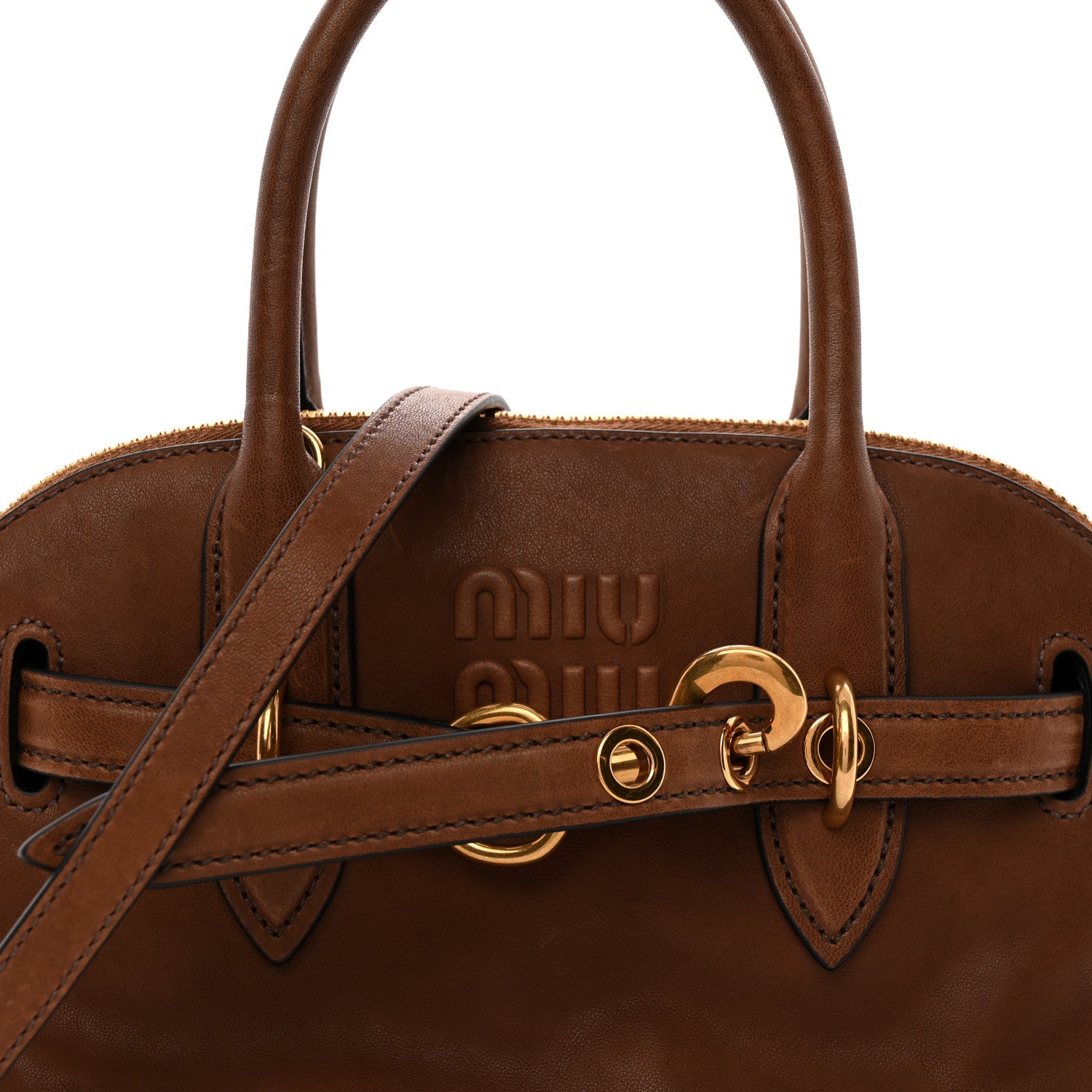 Miu Miu Nappa Aviator Small Aventure Bag Rovere 1902745 – FASHIONPHILE