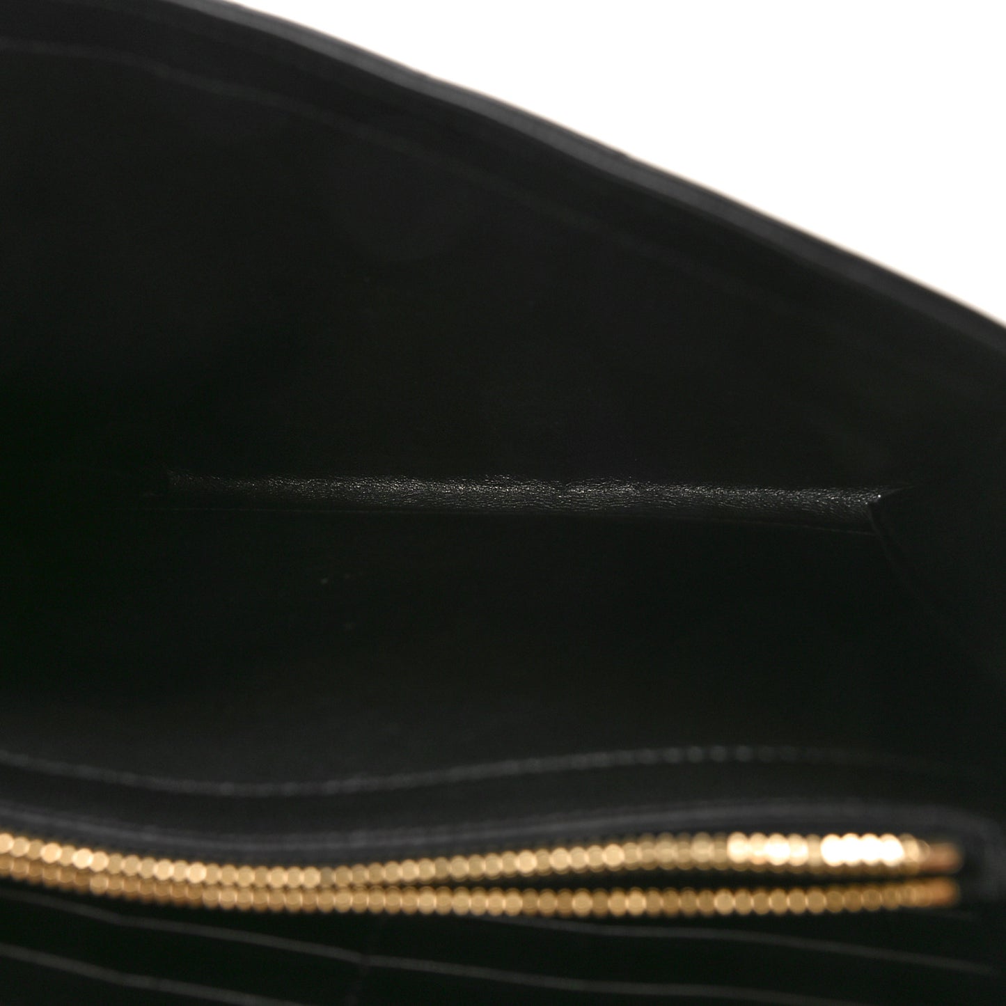 Lambskin Matelasse Monogram Vicky Chain Wallet Black