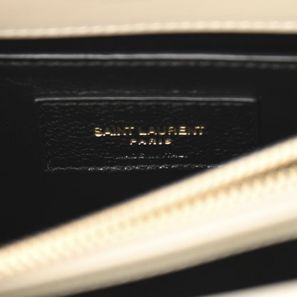 Saint Laurent Calfskin Y Quilted Monogram Small Loulou Chain Satchel Crema Soft 6 of 10