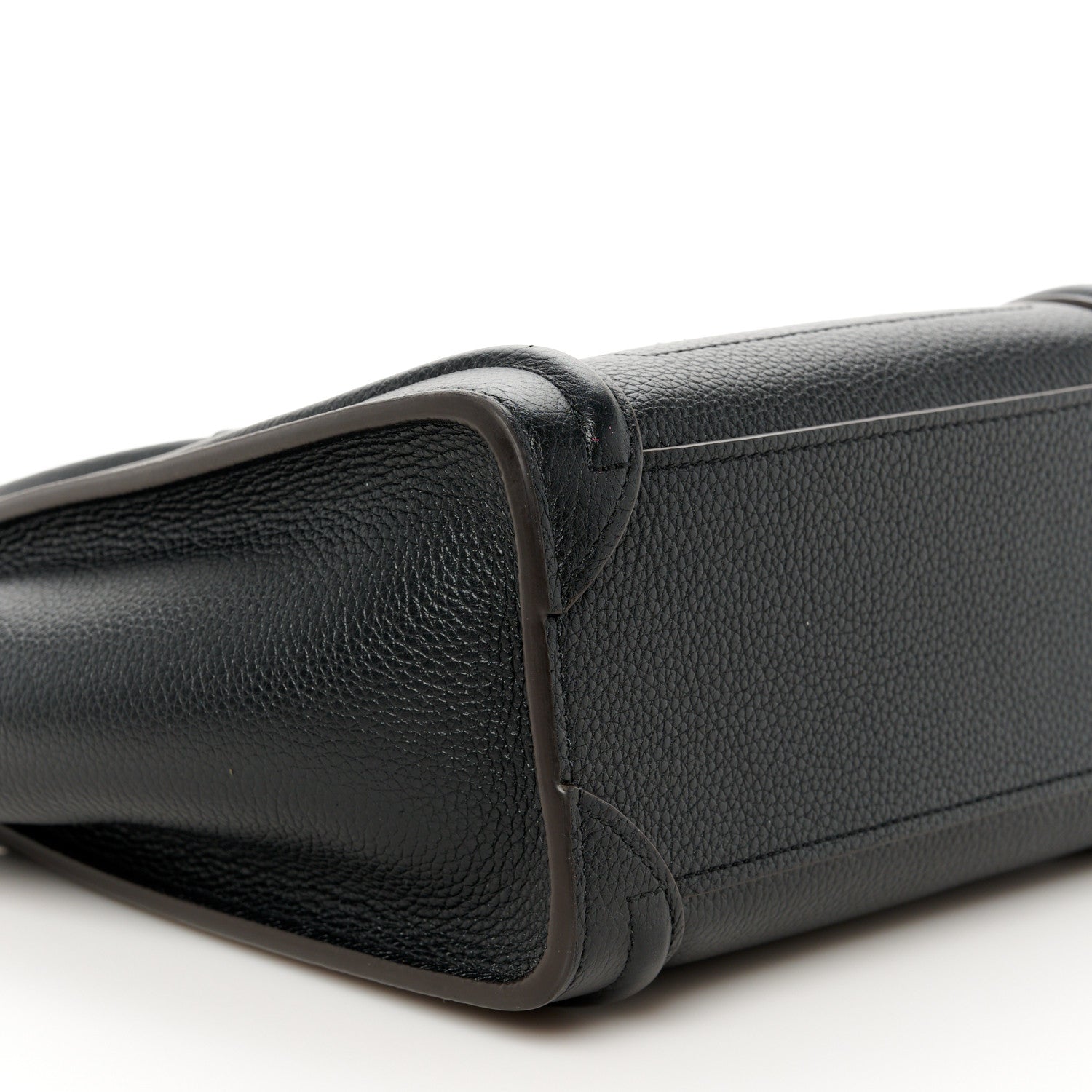 Celine Drummed Calfskin Nano Luggage Black 9 of 10