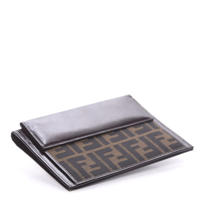 Fendi Jacquard Calfskin FF Wallet Tobacco 3 of 5