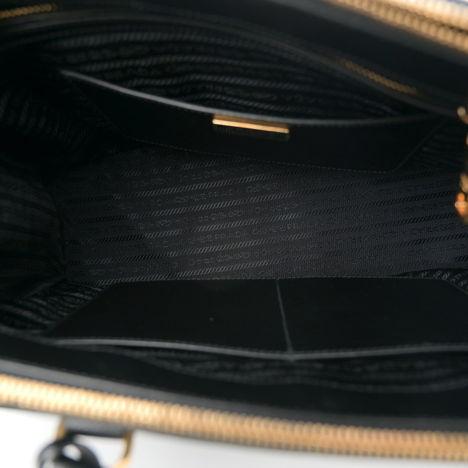 Prada Saffiano Lux Large Galleria Double Zip Tote Black 5 of 12
