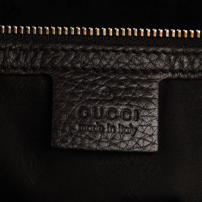 Gucci Pebbled Calfskin Medium Heritage Shoulder Bag Dark Brown 6 of 7