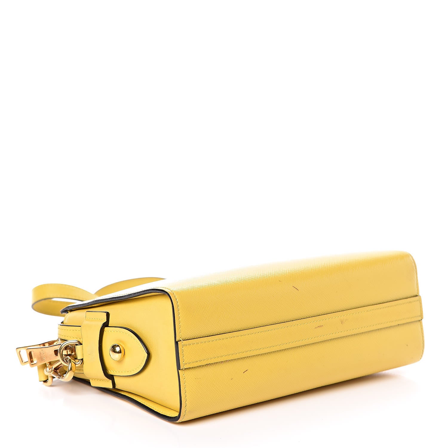 Prada Saffiano City Calfskin Esplanade Crossbody Bag Soleil 4 of 12