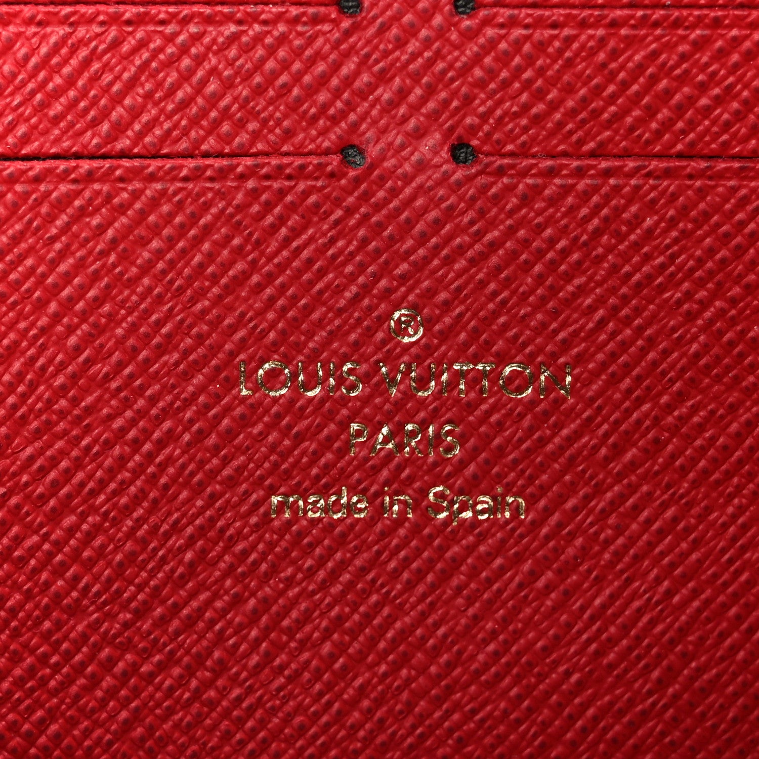 Louis Vuitton Damier Ebene Clemence Wallet Cherry 6 of 8