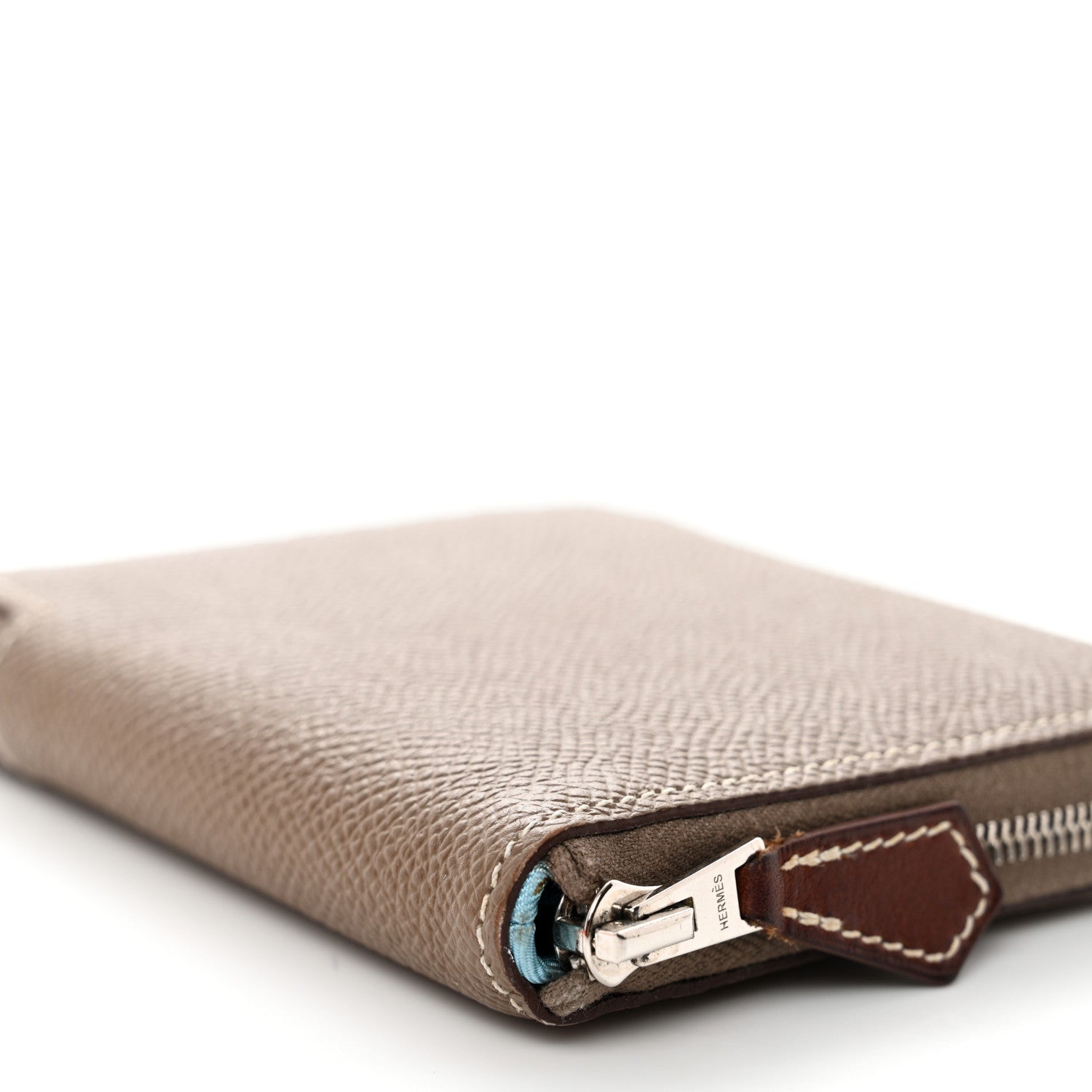 Hermes Epsom Silk'in Compact Wallet Etoupe 9 of 10