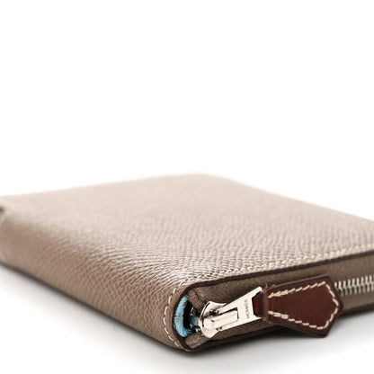 Hermes Epsom Silk'in Compact Wallet Etoupe 9 of 10
