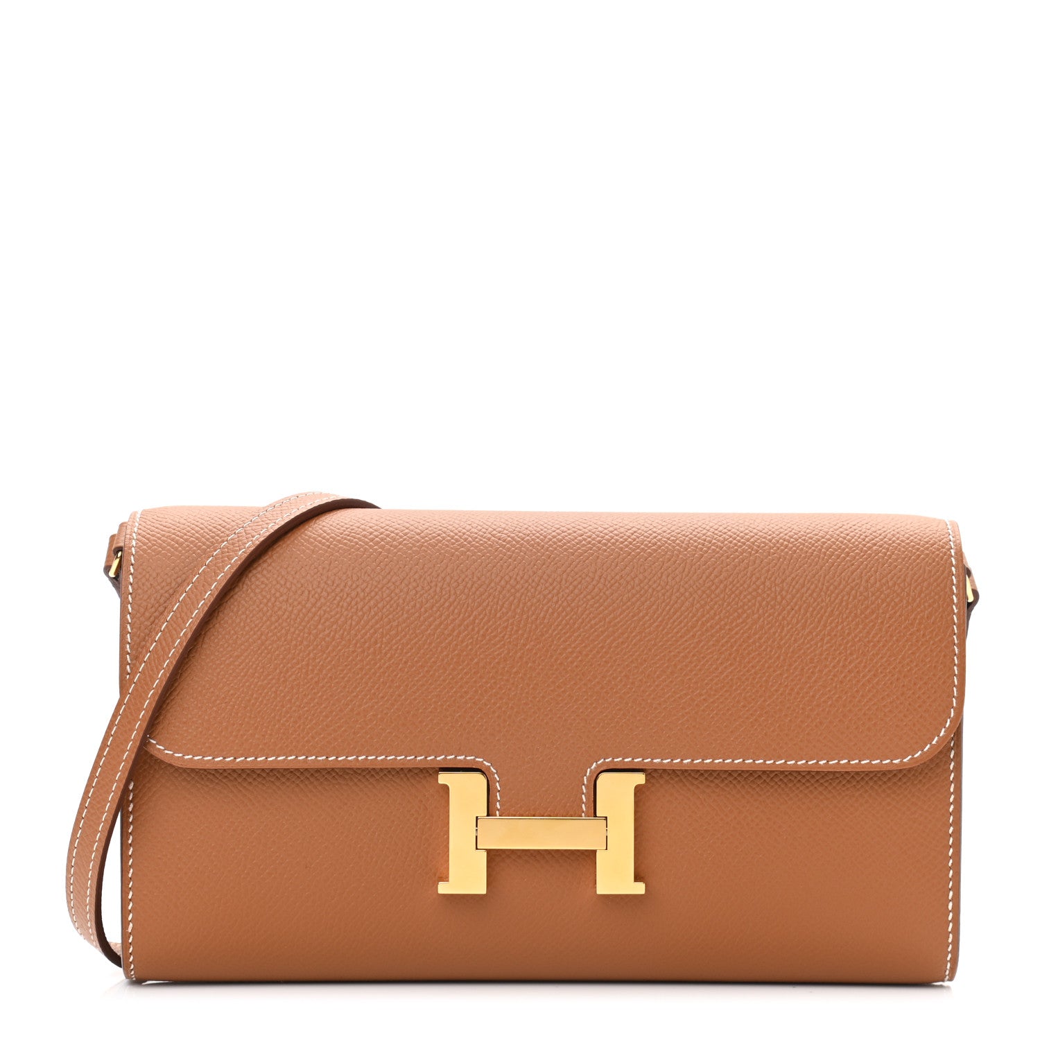 Hermes Epsom Constance Long Wallet To Go Gold 1 of 10