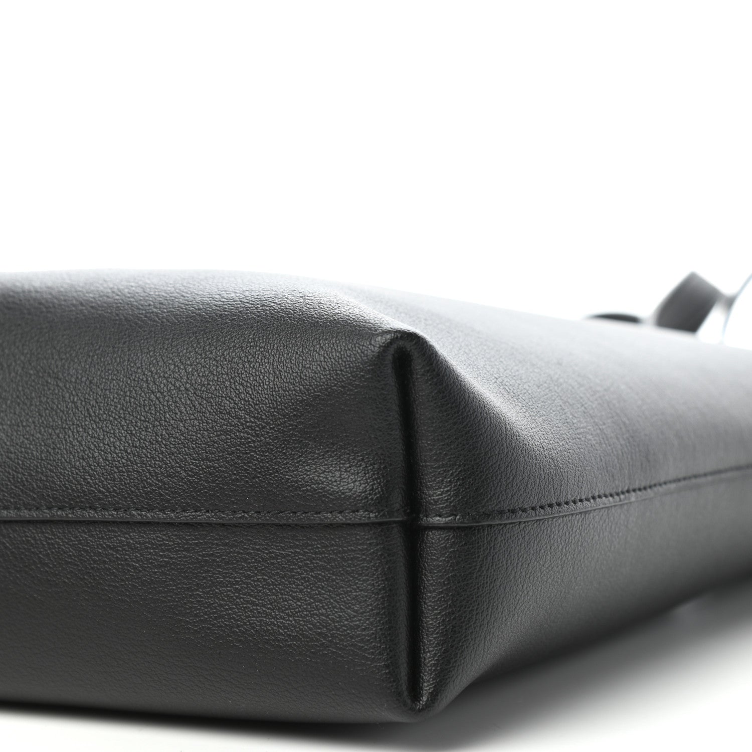 Saint Laurent Calfskin Toy Shopping Tote Black 8 of 9