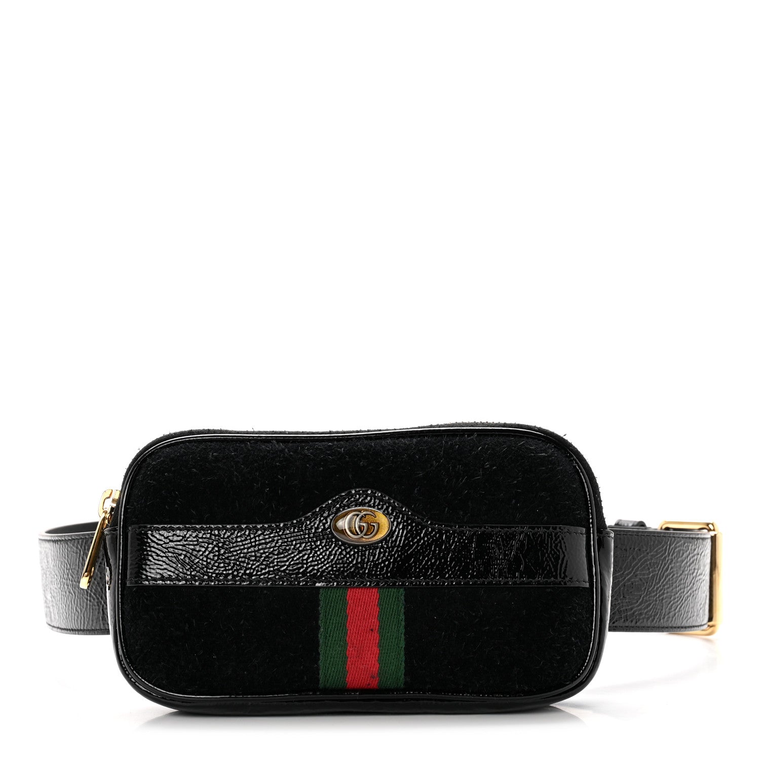 Gucci Suede Patent Ophidia Belted iPhone Case 85 34 Black 1 of 7