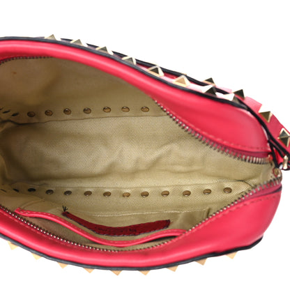 Valentino Garavani Calfskin Rockstud Camera Crossbody Bag Deep Rose 4 of 7