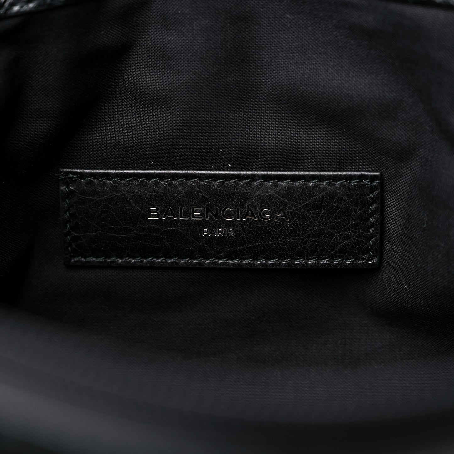 Agneau Arena Classic Hardware Clutch Black