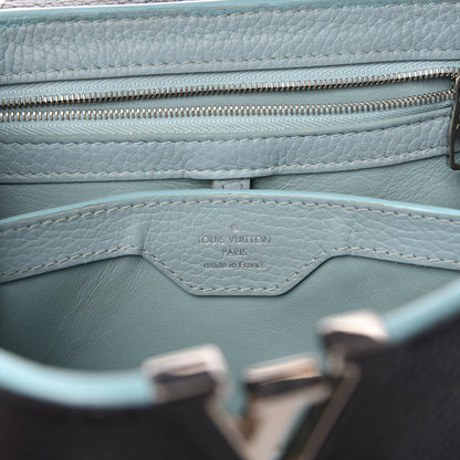 Louis Vuitton Taurillon Capucines BB Black Turquoise 6 of 10