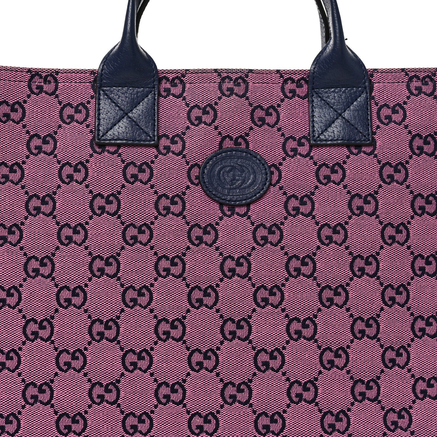 Gucci Monogram Multicolor Small Retro Interlocking G Childrens Tote Pink Blue 8 of 10