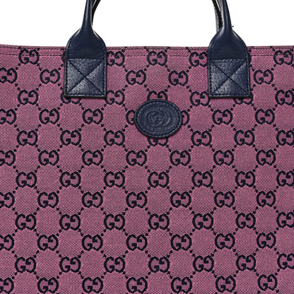 Gucci Monogram Multicolor Small Retro Interlocking G Childrens Tote Pink Blue 8 of 10