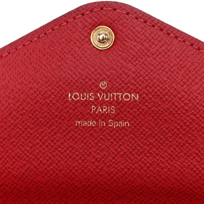 Louis Vuitton Damier Ebene Josephine Wallet Red 7 of 11
