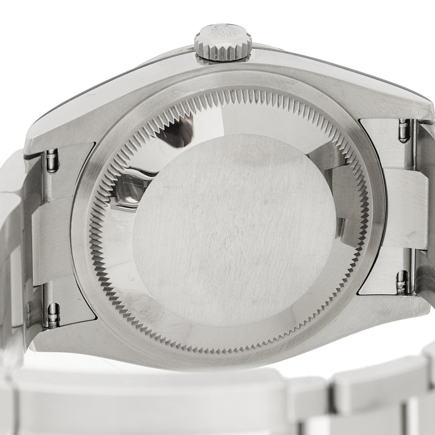 Rolex Stainless Steel 18K White Gold 36mm Oyster Perpetual Datejust Watch Bright Black 126234 4 of 4