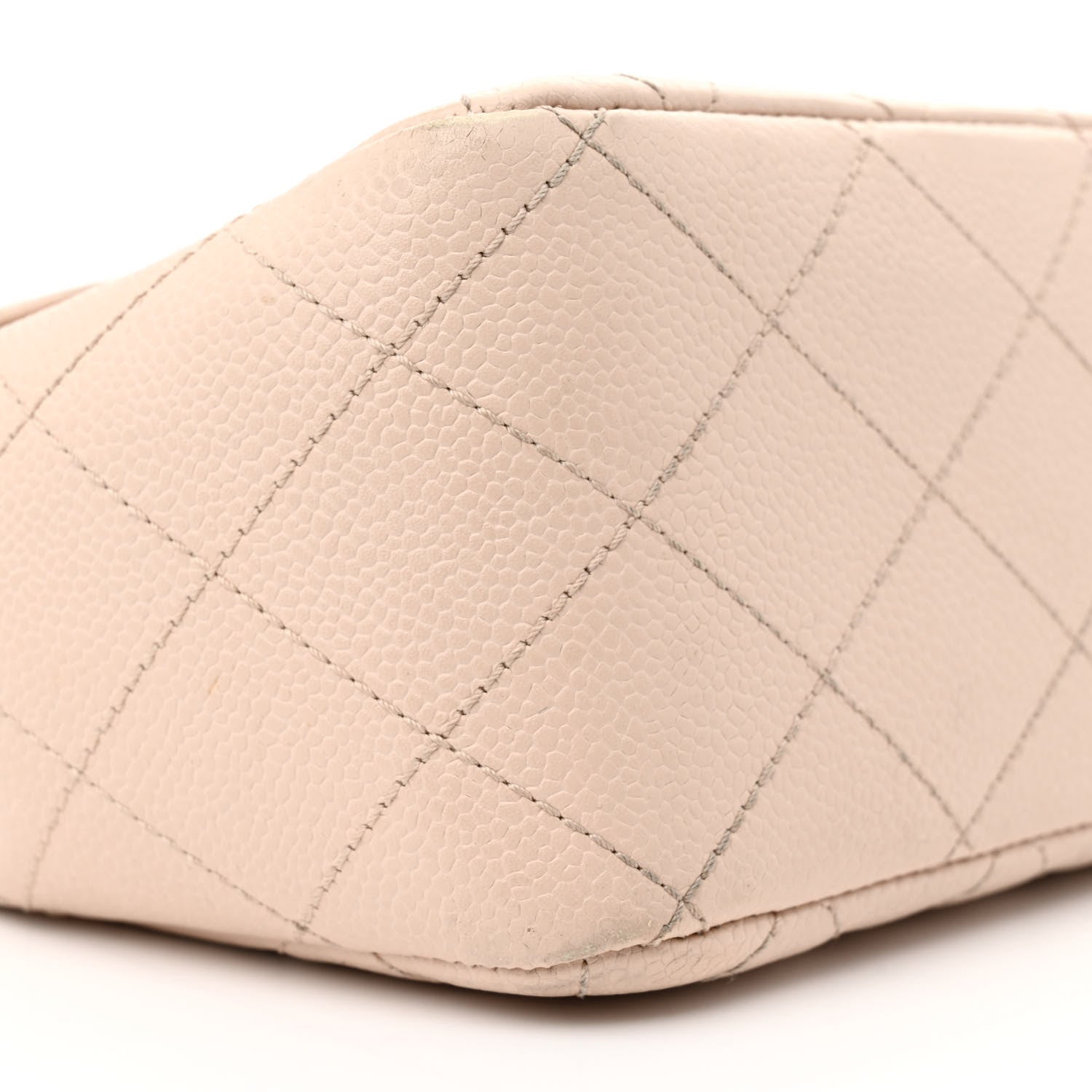 Chanel Caviar Quilted Jumbo Single Flap Beige Clair 9 of 16