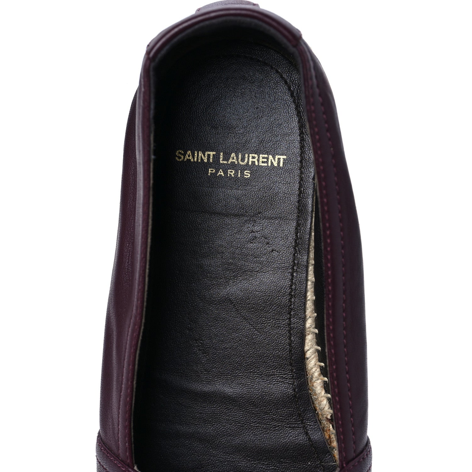 Saint Laurent Nappa Vendome Monogram Espadrilles 42 Barolo 7 of 7
