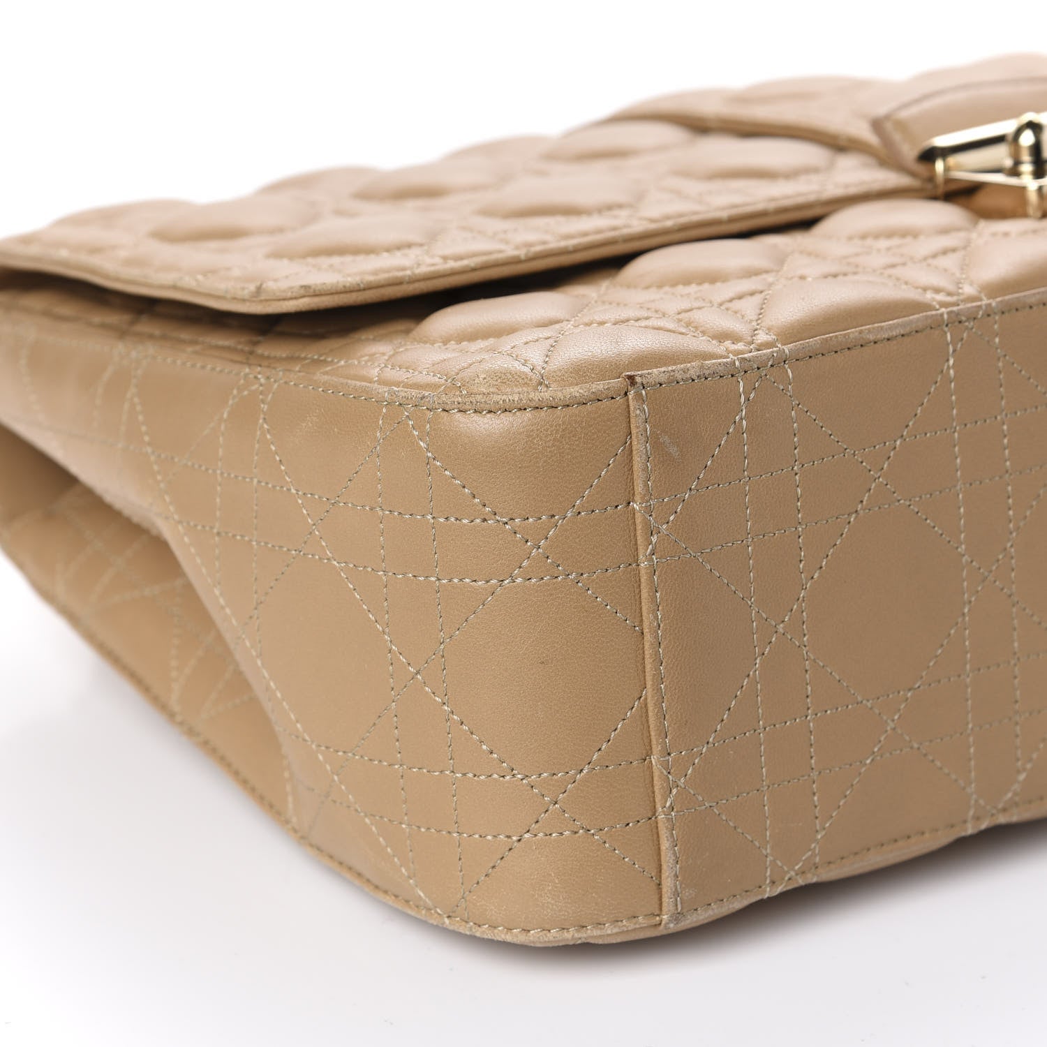 Christian Dior Lambskin Cannage Large Miss Dior Flap Beige 6 of 14