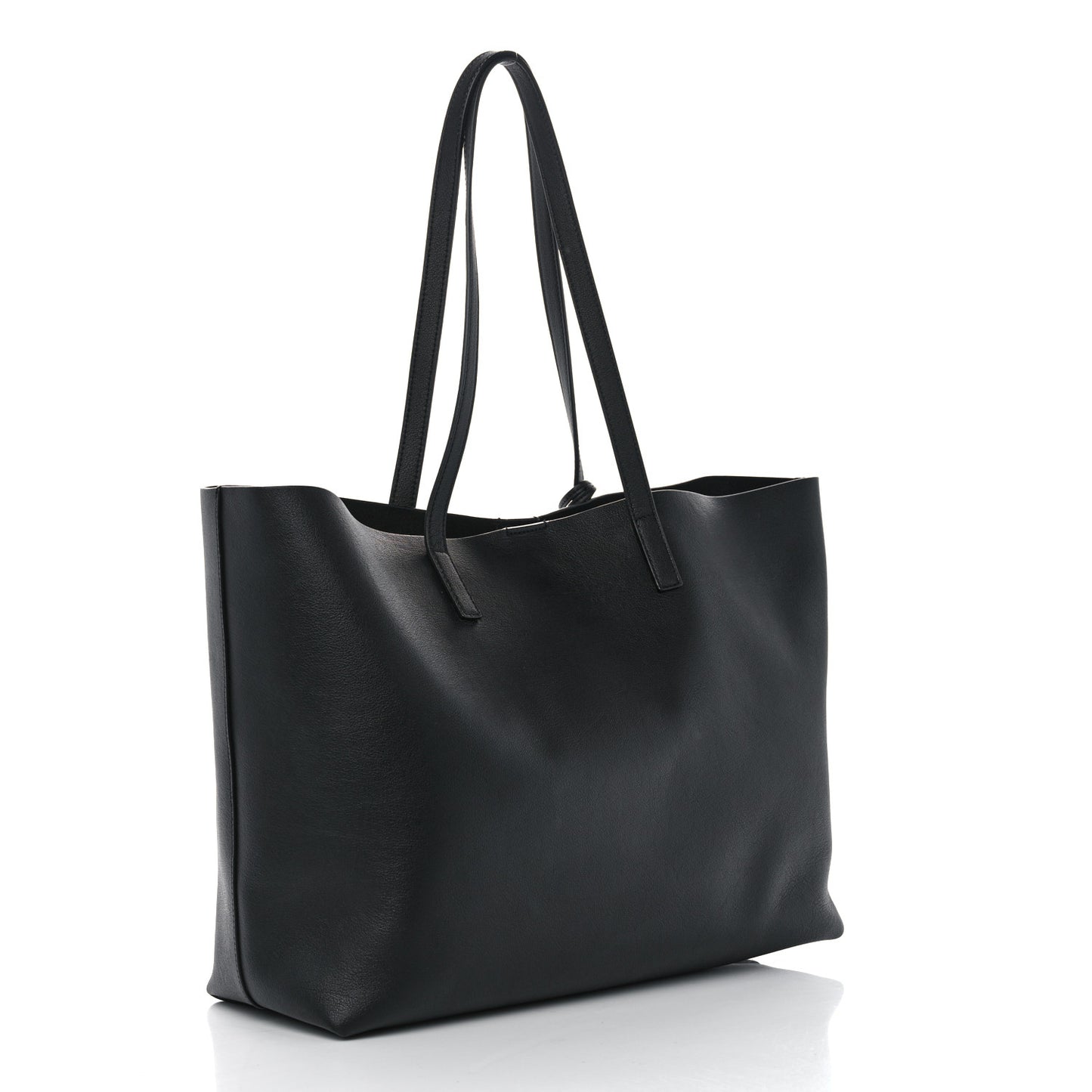 Calfskin Large Shopping Tote Black