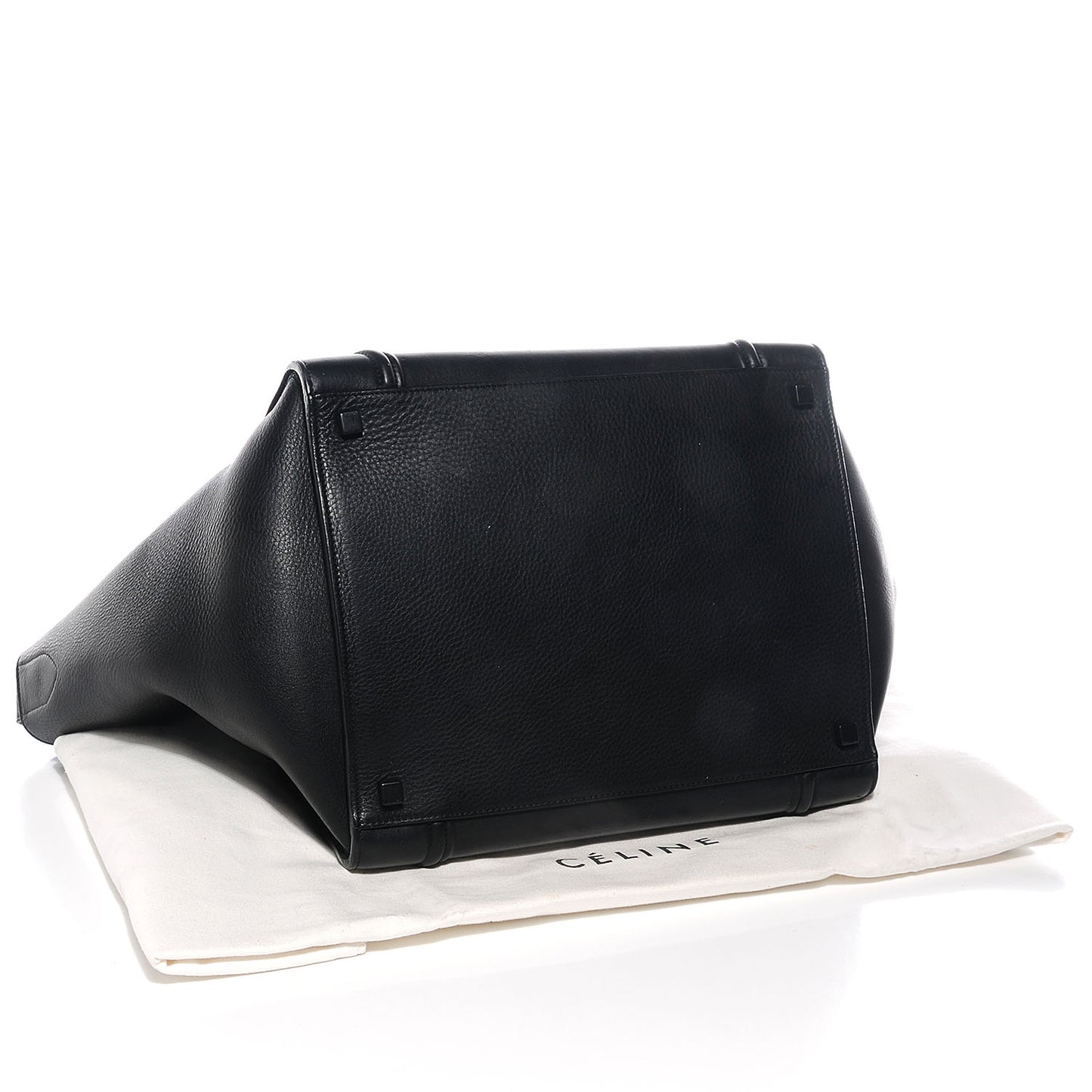 Supple Calfskin Medium Phantom Luggage Black