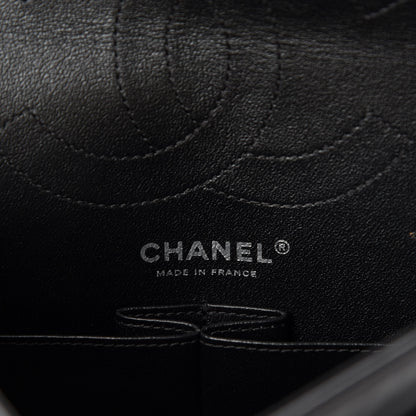 Chanel Aged Calfskin Chevron Quilted 2.55 Reissue 225 Flap So Black 12 of 15