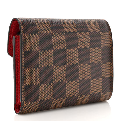 Louis Vuitton Damier Ebene Victorine Wallet Cherry 3 of 10
