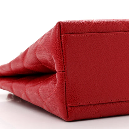 Chanel Caviar Shoulder Bag Red 9 of 13
