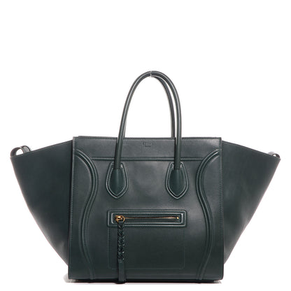 Celine Smooth Calfskin Medium Phantom Luggage Bottle Green 1 of 7